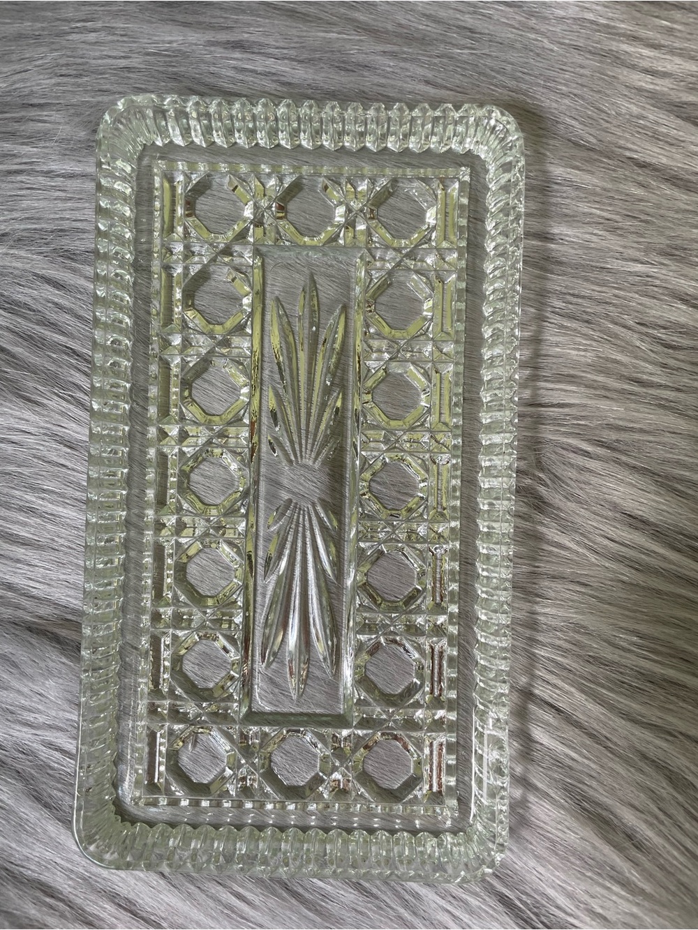 Vintage Royal Brighton glass tray.